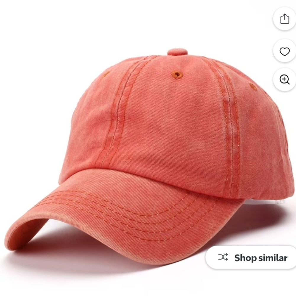 Orange Baseball Cap - Picture 4 of 4